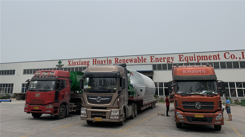 Huayin waste tyre and plastic pyrolysis plant